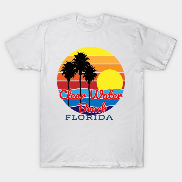 Clear Water Beach Florida T-Shirt by Journees